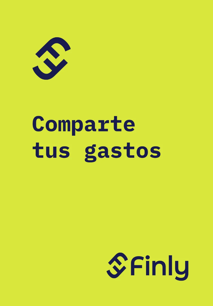 Poster: “Comparte tus gastos” (Share your expenses)